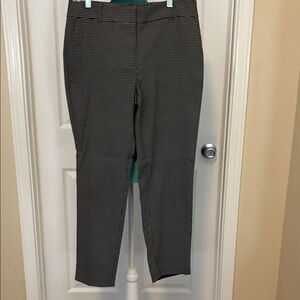 Ann Taylor Factory Black and White Checkered Trousers